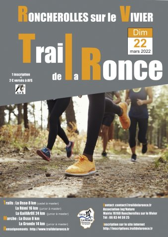 Affiche trail de la ronce 2022