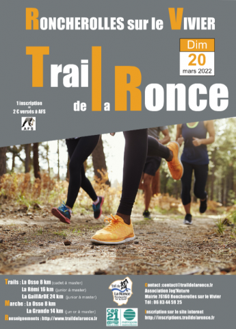 Affiche trail de la ronce 2022