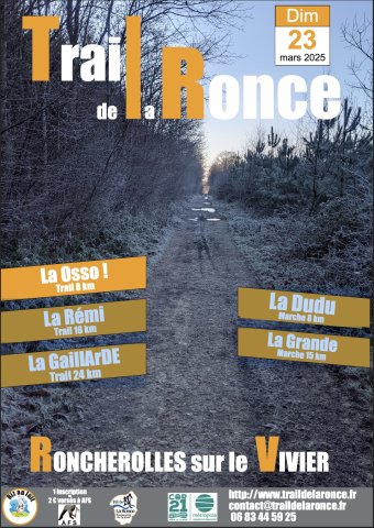 Affiche du trail de la ronce 2025